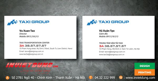 30 Mẫu card visit taxi đẹp. In card visit taxi giá rẻ tại Hà Nội.